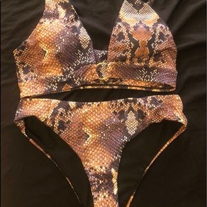 Snake skin bikini